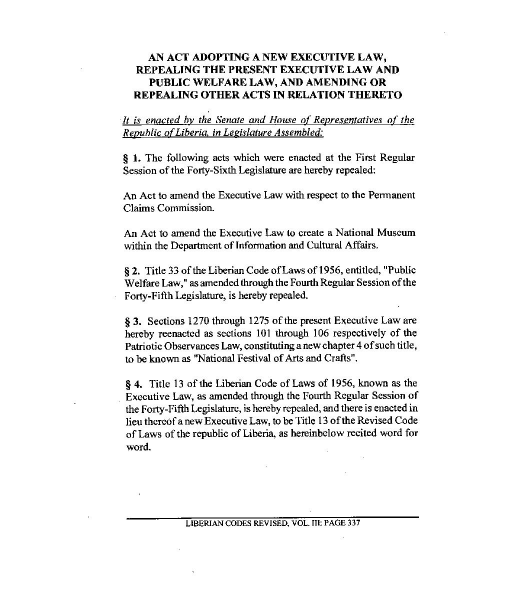 New Executive Law (1972)