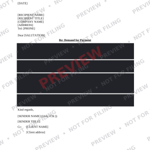 Demand Letter - Preview Demand Letter
