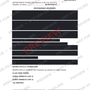 Petition for Provisional Allowance - Preview Petition for Provisional Allowance