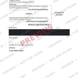 Request for Assignment - Preview Request for Assignment