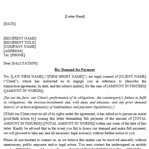Demand Letter
